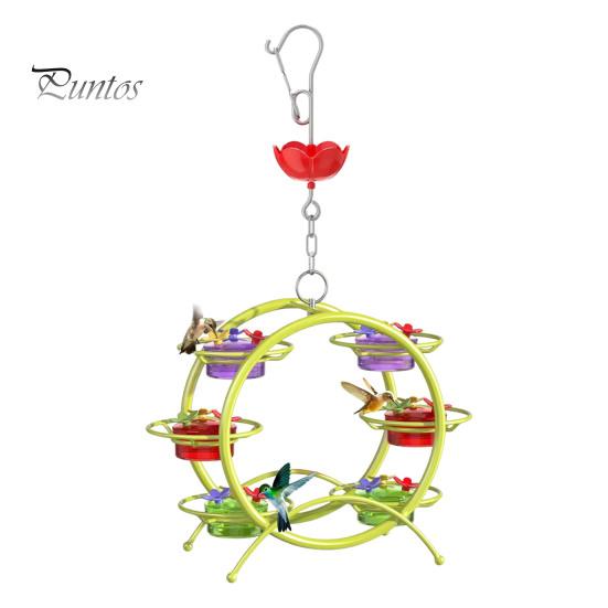 Кормушка для колибри для улицы, герметичная конструкция колеса, кормушка Bilds с портами для кормления, защищенными от муравьев и пчел, для декора сада на заднем дворе