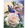 Diamond Painting Cross Stitch Rose Flower Bird Rhinestones Embroidery Mosaic Kit Picture Home