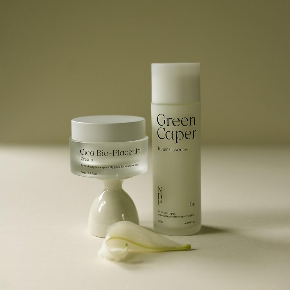 Natural Derma Project Набор из 2 предметов: тонер-эссенция Green Caper + крем Cica Bio Placenta