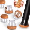 4Pcs Chair Leg Caps Silicone Feet Protector Pads Furniture Table Covers Socks Plugs Cover Furniture Leveling Feet Home Decor