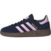 Детские низкие кеды для скейтбординга Originals HANDBALL SPEZIAL из кожи и замши, износостойкие, синего цвета, модель JI2903.