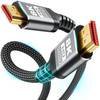 8K HDMI-кабель Сверхскоростные кабели в оплетке 48 Гбит/с (8K@60Гц 7680x4320, 4K@120Гц) Поддерживает Dynamic Dolby Atmos, совместим с Roku TV/PS5/HDTV