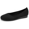 Fashion Plus Size 43 Mesh Knitted Ballet Flats Women Lightweight Soft Sole Shallow Loafers Woman Non-Slip Breathable Flat Ladies Shoes