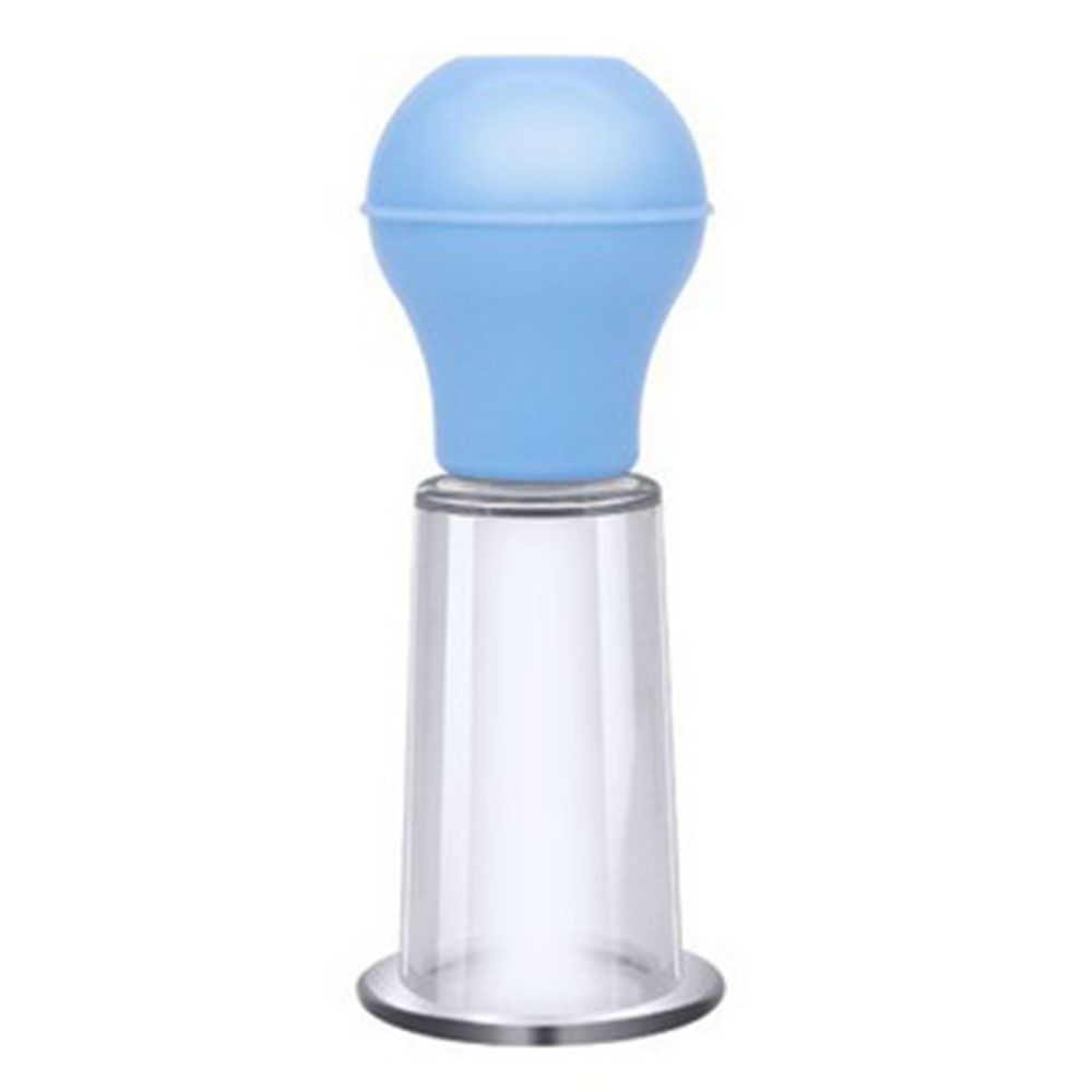 Pink/Blue Facial Massage Cup PVC Skin Scraping Cup 3 Sizes Vacuum Cup Home Beauty