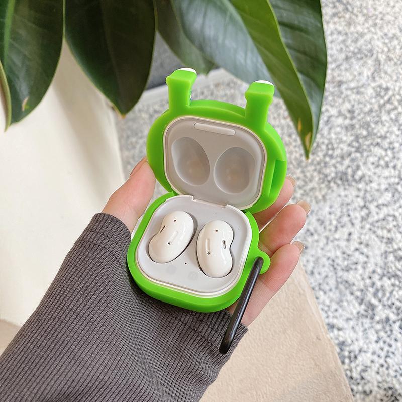 Чехол для наушников с мультяшным рисунком для Samsung Galaxy Buds 2 Pro Galaxy Buds Pro Buds Live Galaxy Buds2, беспроводной Bluetooth-наушник, защитный чехол-браслет
