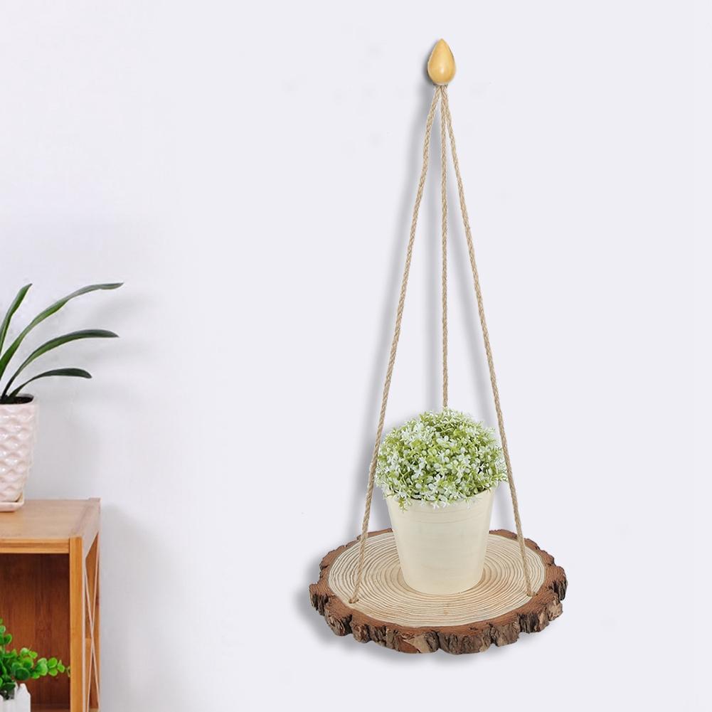Household Courtyard Retro Vantage Hanging Plant Shelf Plant Display Rack Home Decoration