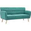 VidaXL 3-seater Sofa Fabric Upholstery 172x70x82 Cm Green