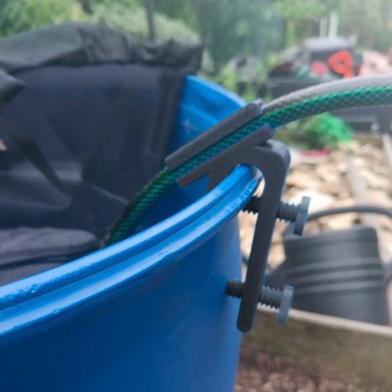 Aquarium Hose Holder with Clamp Fish Tank Water Tube Clamp Adjustable Clamp Hose Holder Prevents Slipping for Water Barrels