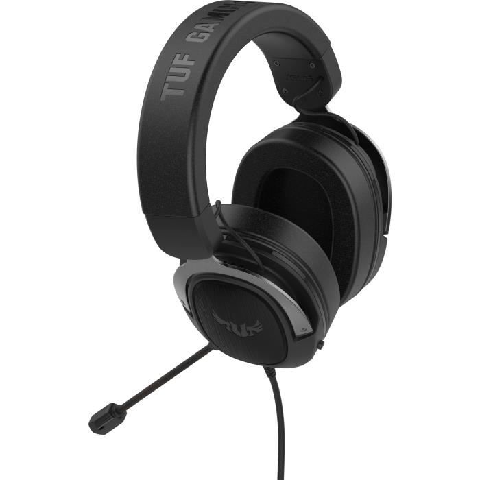 Casque-micro ASUS TUF Gaming H3 | Gun Métal - Son Surround Virtuel 7.1 - Coussinets ventilés
