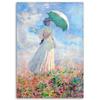 Canvas print, Woman with umbrella turned to the right - C. Monet reproduction