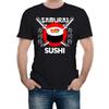 Samurai Sushi Японский Ресторан Мужская Футболка Любитель Суши Летняя Повседневная Футболка Мужская Повседневная С Круглым Вырезом Хлопок Короткий Рукав