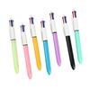 Набор из 7 многоцветных ручек, 4-цветная шариковая ручка 4-в-1, выдвижная шариковая ручка для планировщика, календаря, ведения журнала, заметок, 1,0 мм