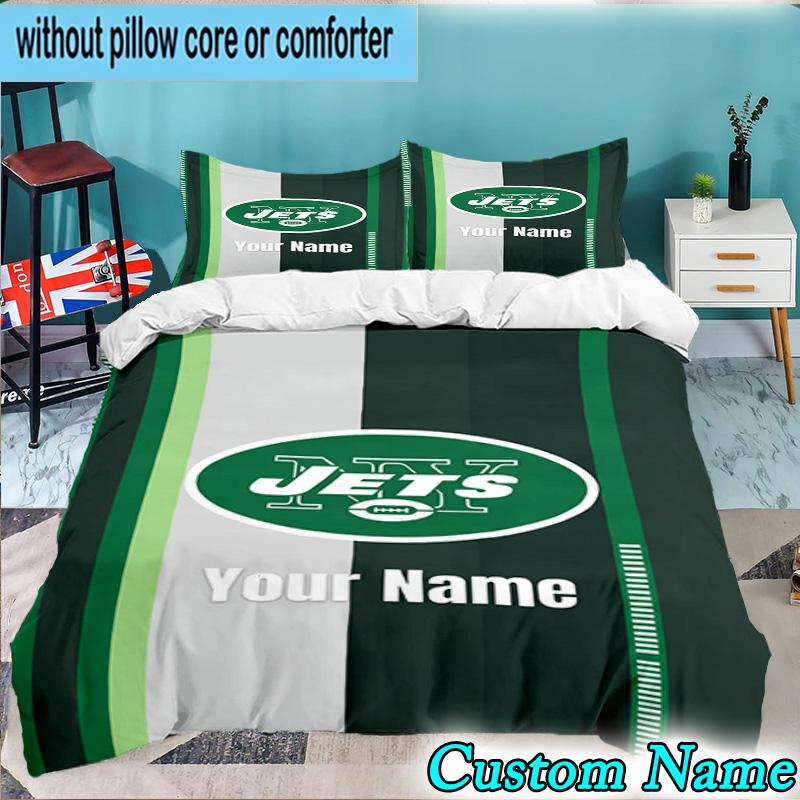 Custom Name 3PCS Jaguar Team Spirit Bedding Set,Including Duvet Cover And 2pcs Pillowcases Perfect for Bedroom,Dormitory,Fan Christmas gift