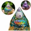 Luxurious Amethyst Pyramid Crystal Energy Orgone Home Ornament Perfect For Relaxation And Gift Giving