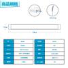 40W 120cm Ultra-Bright LED Fluorescent Lamp, Integrated Fixture, 3-Row Chip, Equivalent to 3 80W LEDs, for Ceiling Lighting, Schools, Warehouses,