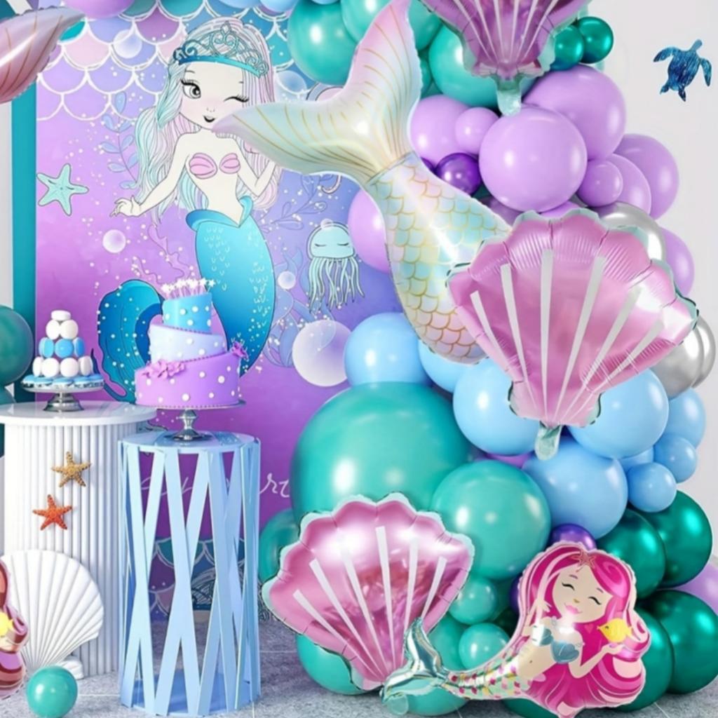13 шт., милый хвост русалки, арка, воздушные шары, набор украшений, латекс, свадьба, детский душ, день рождения, вечеринка, украшения в виде единорога, товары для декора комнаты