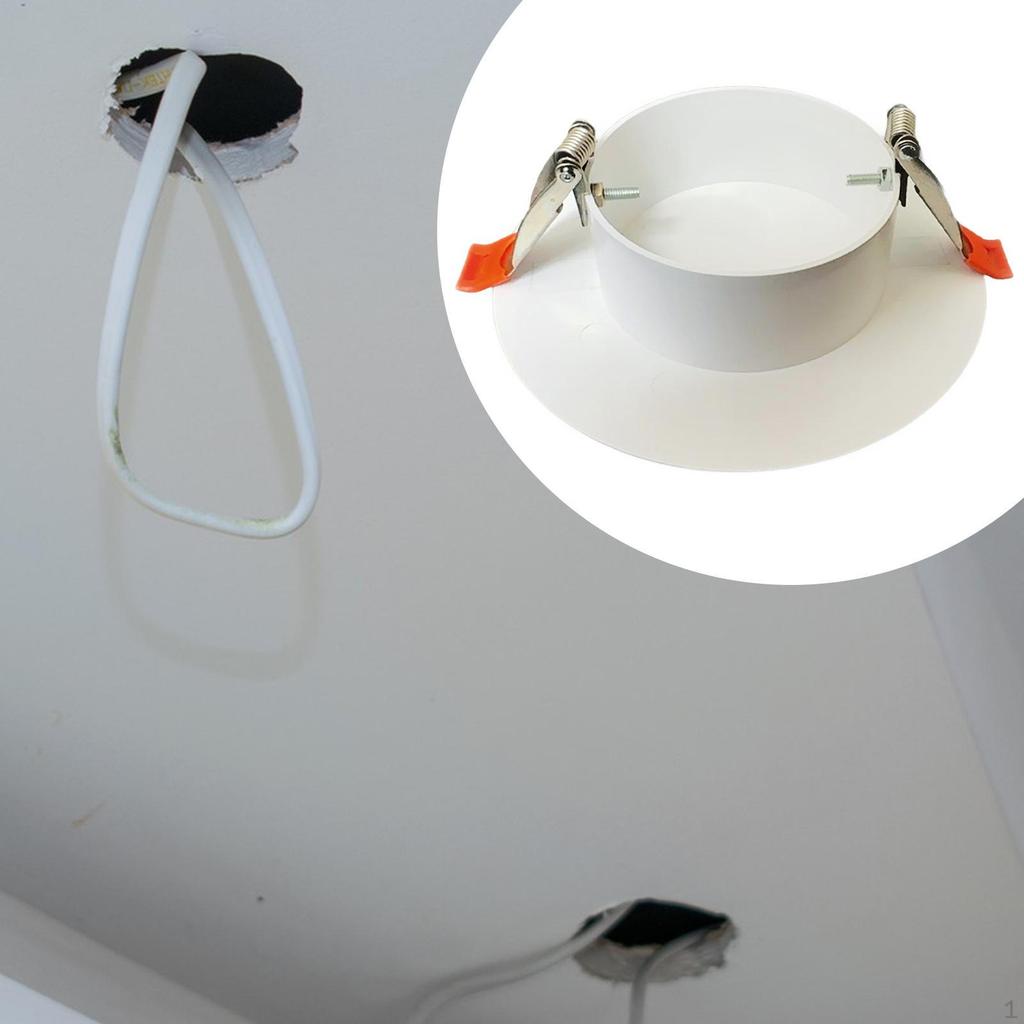 Потолочная накладка Декоративная крышка Панель доступа Прочная Круглая Встраиваемая Точечная лампа Отверстие для стекла