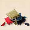 Tassel Zipper Travel Jewelry Case Flannel Jewelry Storage Pouch  for Rings, Bracelets, & Bangles