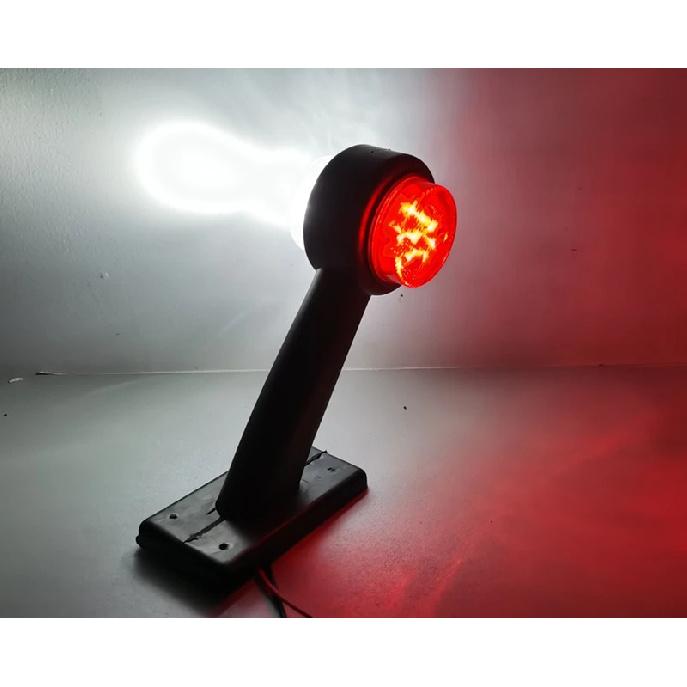 2 шт. 12 светодиодных боковых габаритных фонарей, боковые габаритные фонари для грузовиков, караванов, прицепов, 12 В, 24 В, красный, белый для volvo