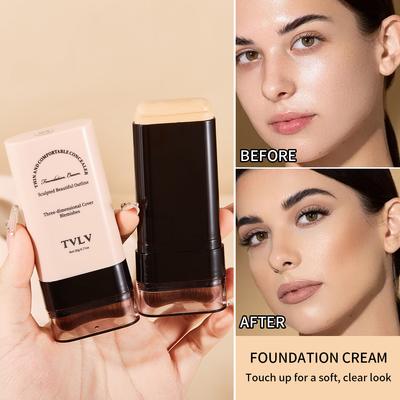 Eraser Foundation Stick Осветляет цвет кожи Жидкая основа Стойкий макияж Консилер