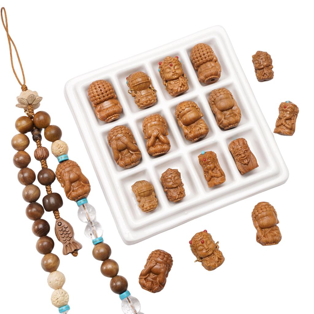 Деревянные бусины Барбитан для изготовления браслетов, ожерелий, ювелирных изделий своими руками 1 набор