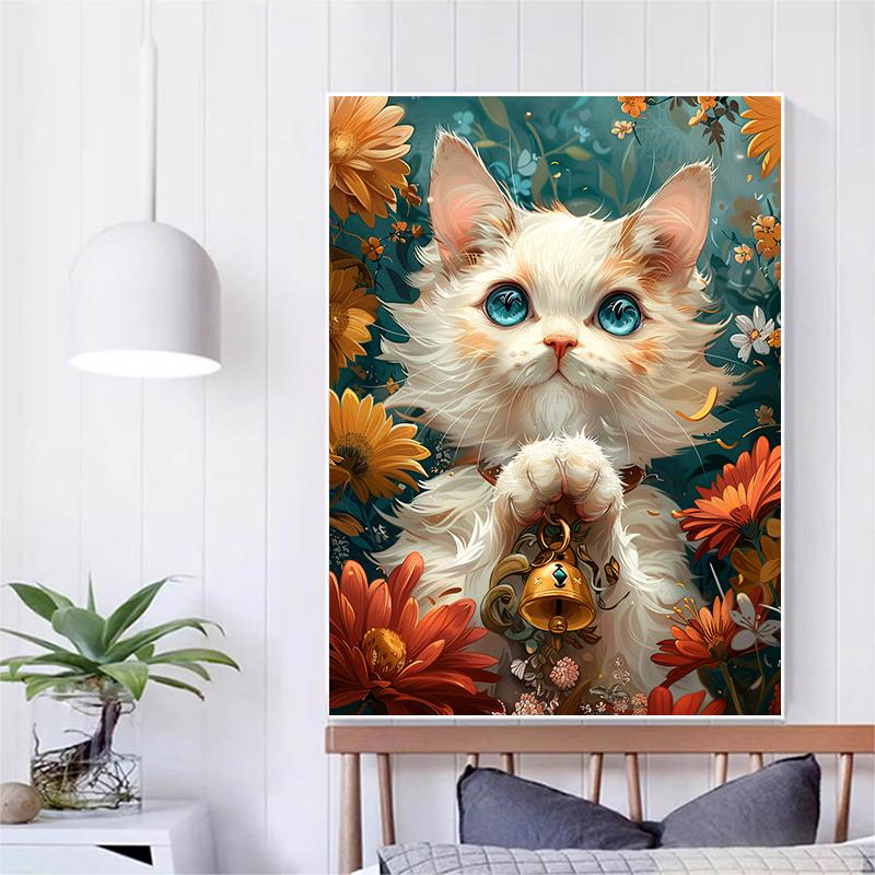 5d DIY Алмазная картина вышивка крестом Lucky Cat милые животные Алмазная вышивка мозаика полный круглый дрель домашний декор