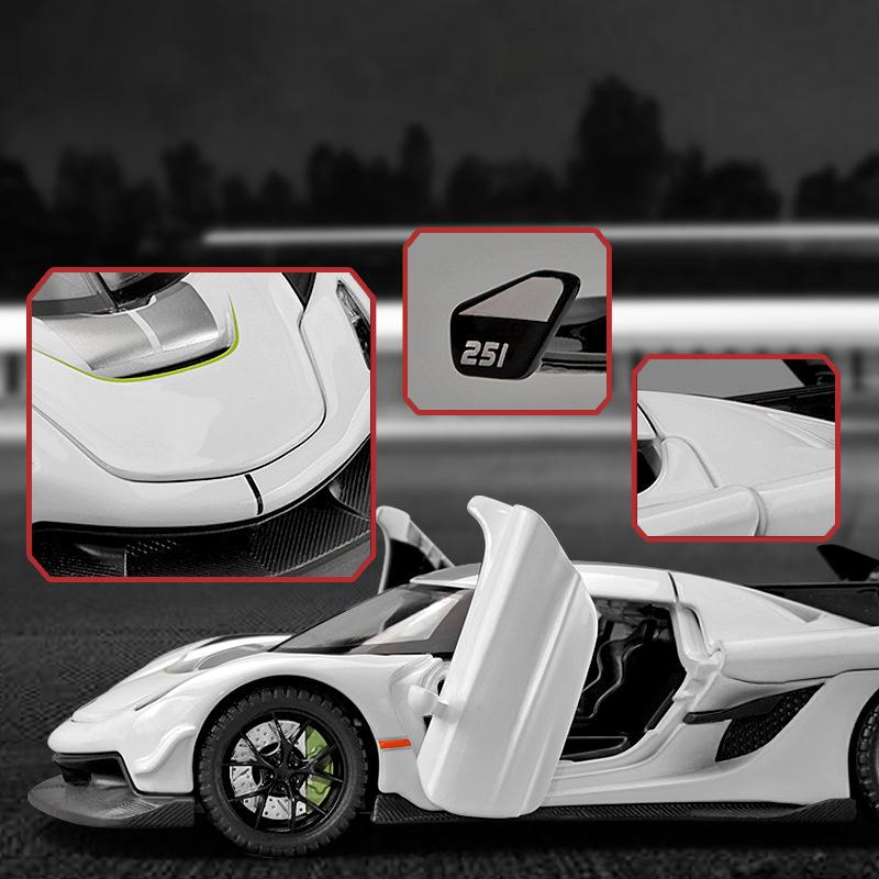 1/32 Koenigsegg Jesko Supercar Alloy Die Casting Model Car Classic Bookcase Display Decoration Collection Ornaments Present with Friend Kid