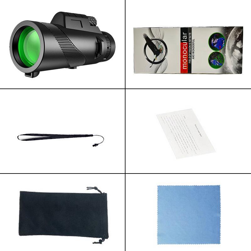 Zoom Hd Binoculars 5000m Folding Telescope Foldable Long Distance Mini Powerful Binoculars Hunting Sports Birdwatching