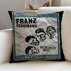Indie FFranz FerdinandS Cushion Cover Breathable and skinfriendly linen pillowcase square removable and washable cushion