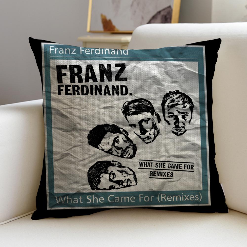 Indie FFranz FerdinandS Cushion Cover Breathable and skinfriendly linen pillowcase square removable and washable cushion