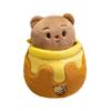 Bear Plush Butter Toy Honey Pot Series Pendant Stuffed Animal With Cotton Pp