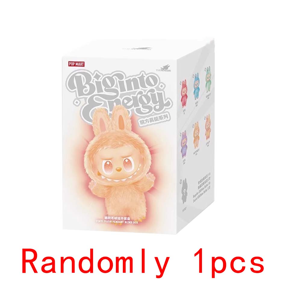 INS Korean Cute Cartoon Labubu Macaron 3rd Generation High Energy Ahead Series Backpack Plush Pendant Keychain Mysterious Box Surprise Gifts