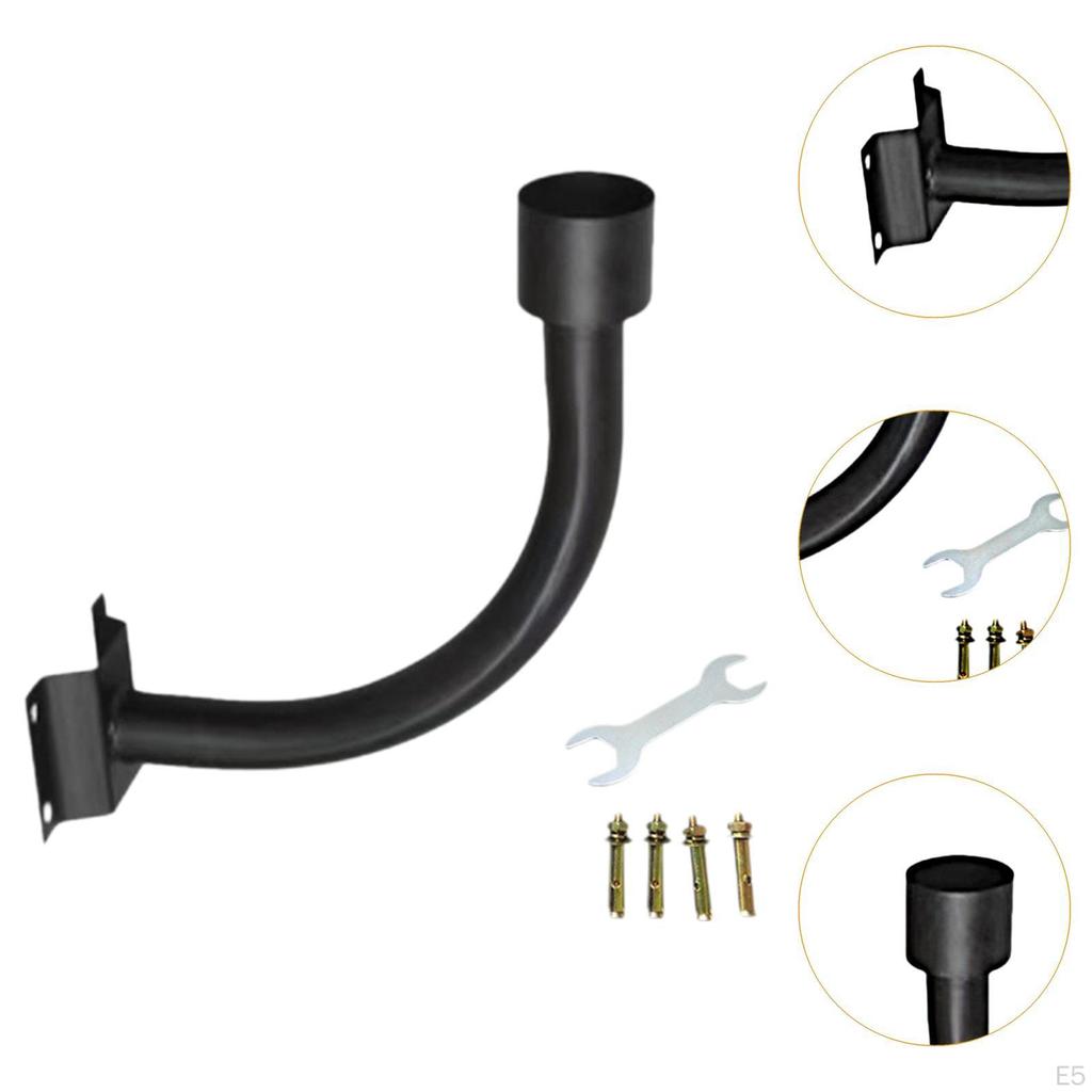 Удлинитель кронштейна крепления солнечного уличного фонаря, кронштейн для дворового фонаря для столбов деревьев на крыльце