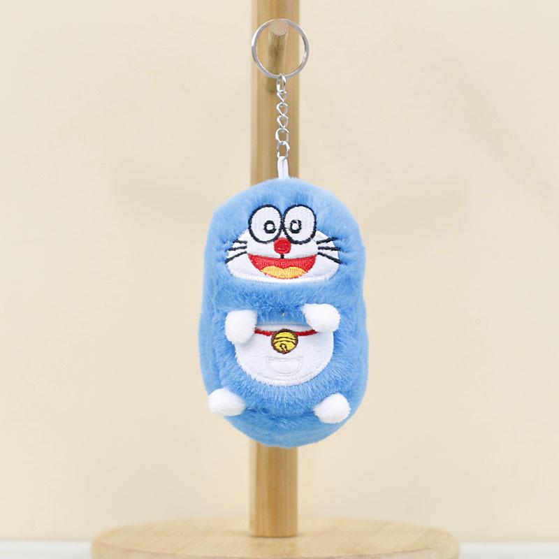 Adorable Cute Plush Doraemon Keychain Soft Toy Bag Charm Stuffed Animal Doll