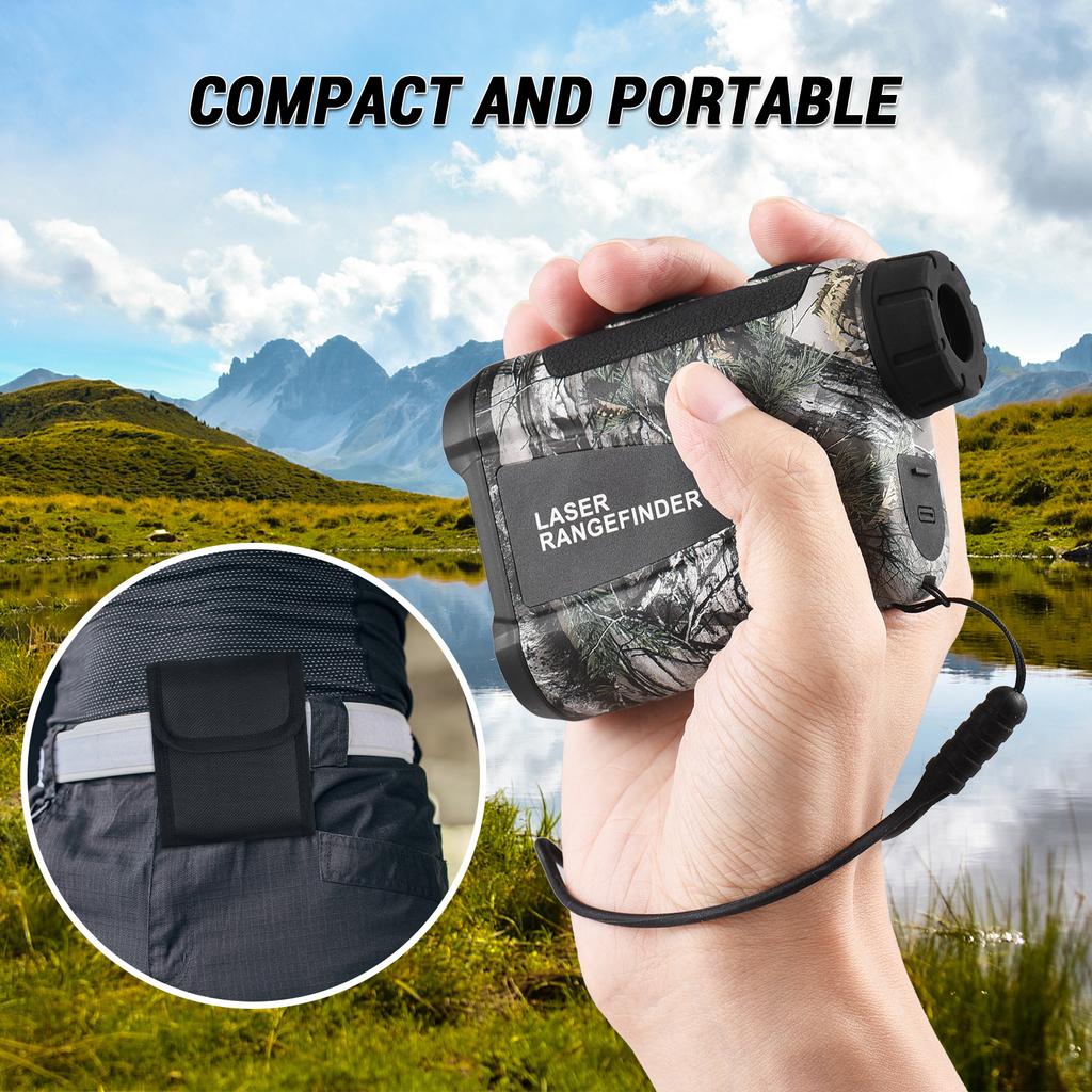 Дальномер для гольфа с функцией измерения угла наклона, высоты и скорости, блокировки флагштока, вибрации