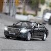 Масштаб 1/32 Benz S600, литая под давлением модель автомобиля, игрушечный автомобиль с откатным механизмом, звуком и светом для детей, коллекция подарков для мальчиков и девочек