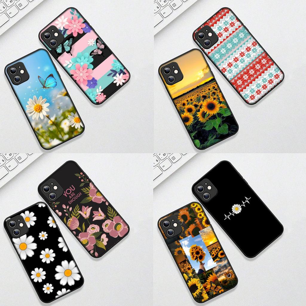 Sunflower Fresh Little Daisy Flower Phone Case for Apple iPhone 17 16 14 15 Plus Pro Max 16E ProMax + 15Plus 15+ 16+ Cover