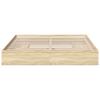 Bed Frame with Drawers Sonoma Oak 180x200 cm Particleboard