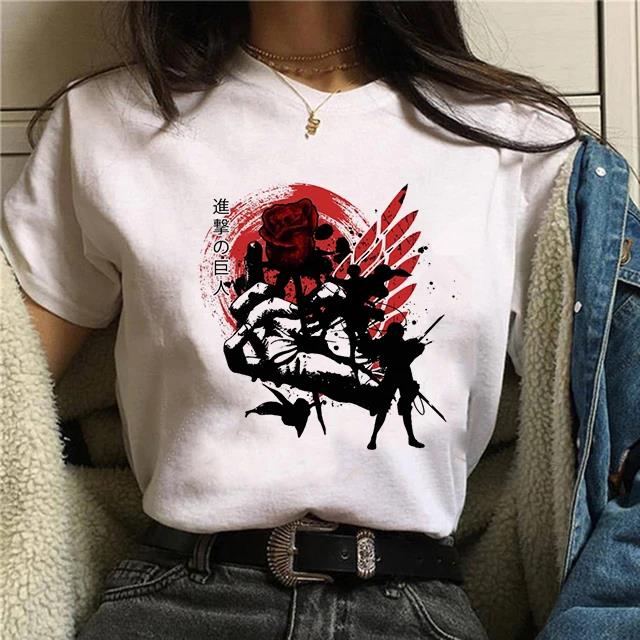 Japanese Anime Attack on Titan Final Season 4 Eren Yeager T Shirt Unisex Women Fashion Casual Short Sleeve Plus Size Unisex T Shirt