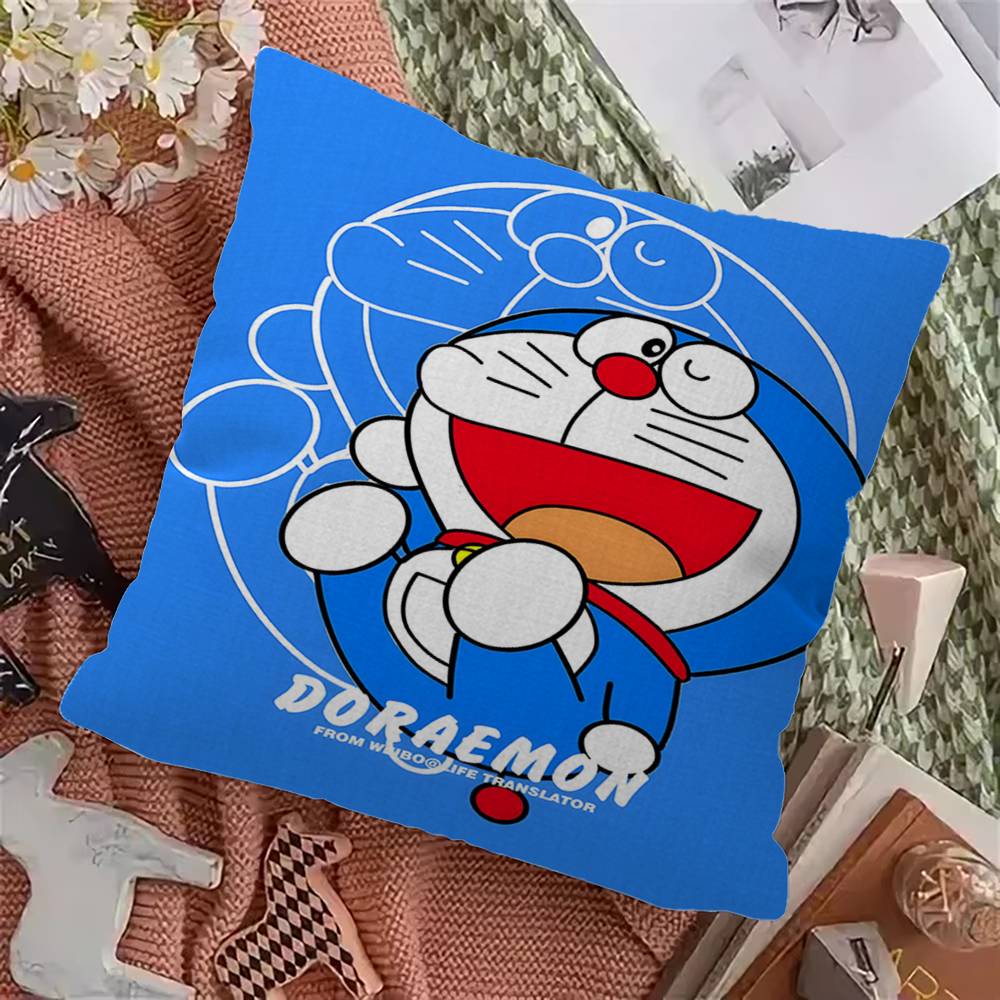 Funny DDoraemon Cartoon Personalized Picture Text Home Decorative Pillows Household Gifts xcm