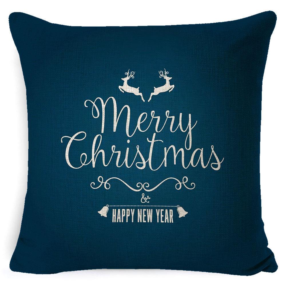 Christmas Pillow Case Christmas Light Luxury High-end Pillow Family Bed Pillow Case Home Cushion Bed Pillow