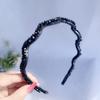 Sweet Korean Women Hairband Girls Headdress Flower Crystal Hair Hoop Hair Accessories Wave Headband
