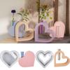 Heart Shaped Vase Silicone Mold Epoxy Resin Molds Test Tube Flower Pots Container Mold Hydroponic Plant Plaster Mold