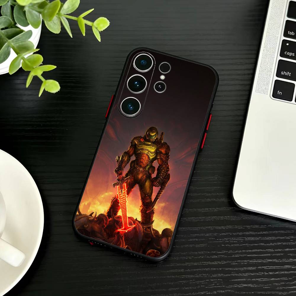 Чехол для телефона G-Game D-doom Для Samsung S26,S25,S24,S23,S22,S21,S20,Plus,Fe,Lite,Другие Черный Чехол