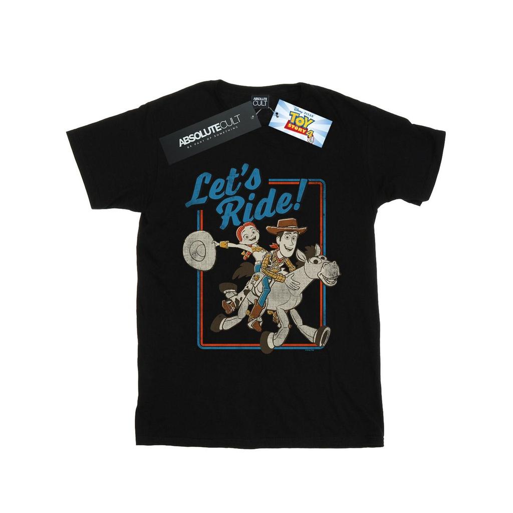 Disney Womens/Ladies Toy Story 4 Let´s Ride Cotton Boyfriend T-Shirt