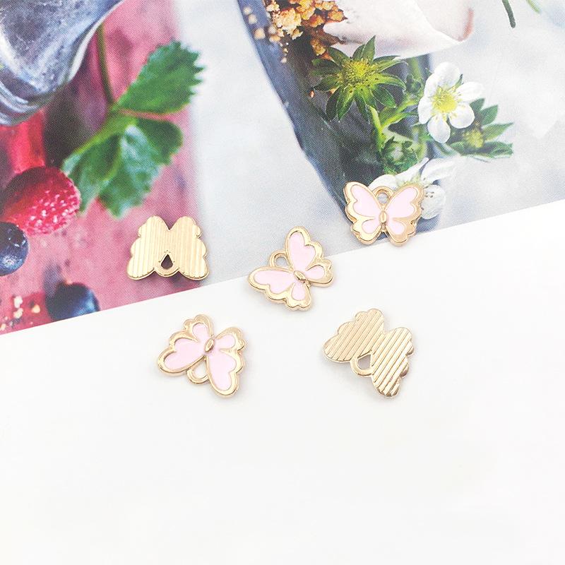 10 шт. капли масла маленькие бусины-бабочки кулон «сделай сам» орнамент ручной работы аксессуары ожерелье серьги браслет материал кулона