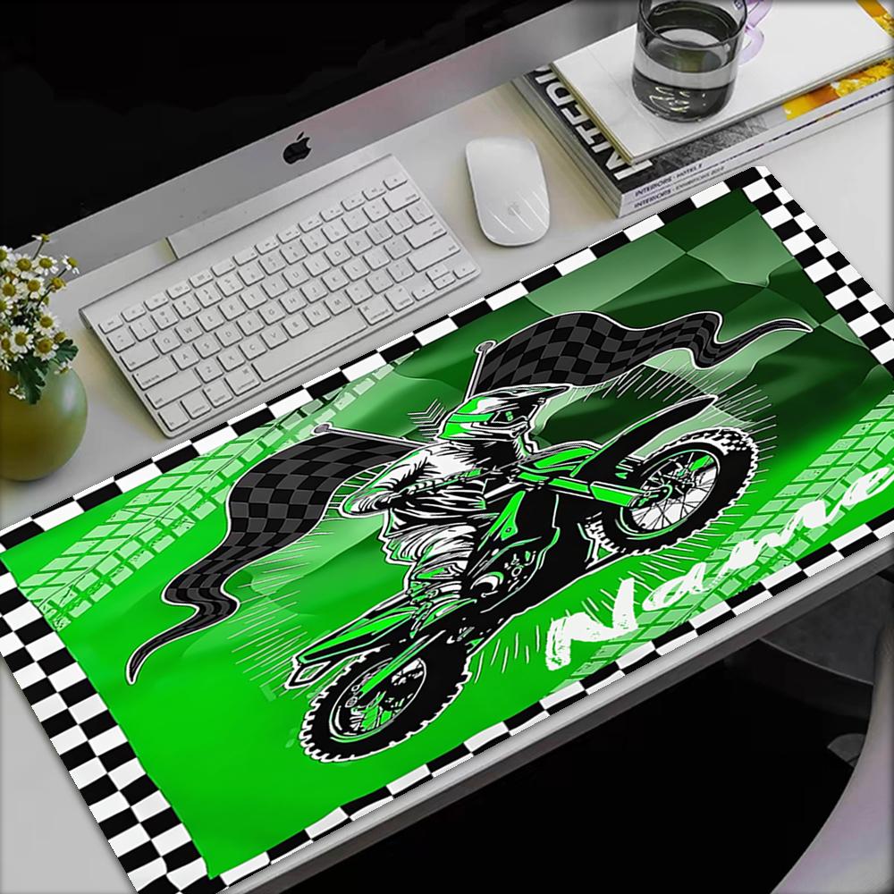 Custom Name off-road motorcycles Theme Mouse Pad, Non Slip Rubber Base, Multifunctional Office & Home Decor, Perfect for Workspace Personalization.