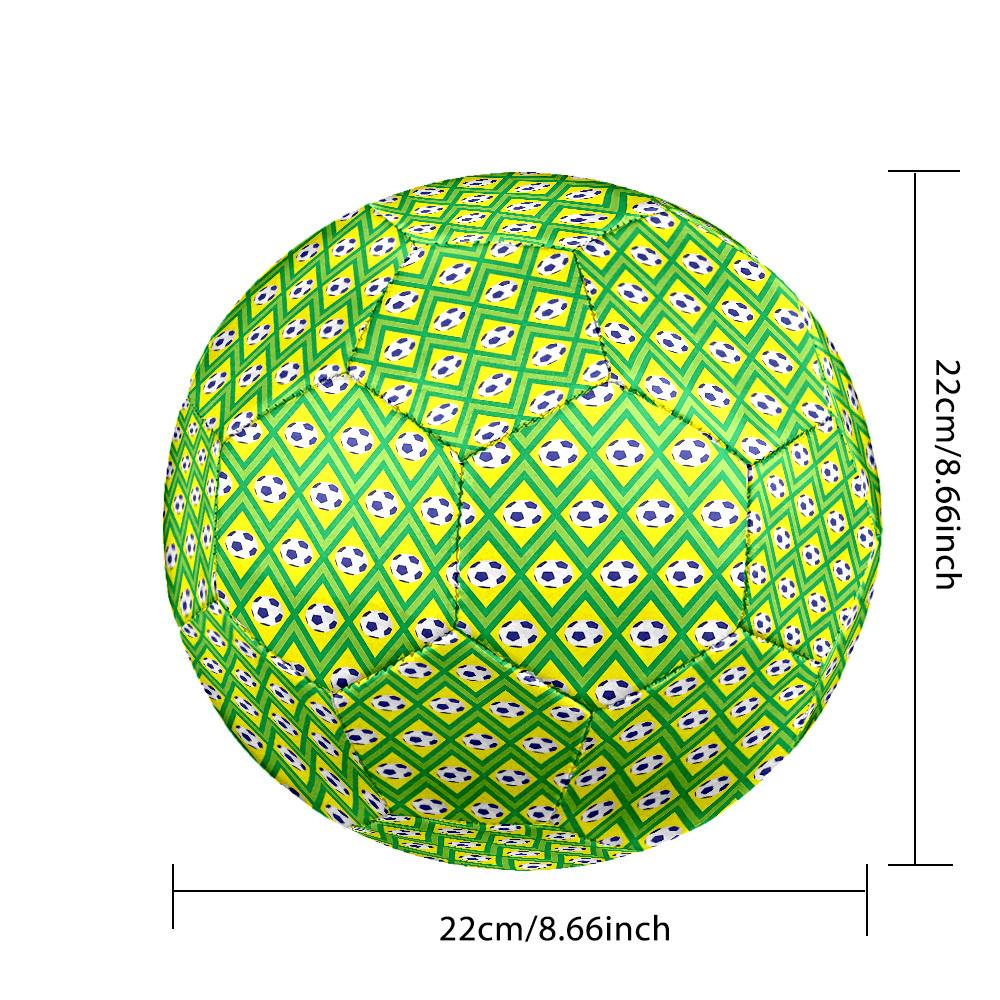 1pc Soccer Ball Size 5 Suitable for Training & Matches, Machine-Stitched, Wear-Resistant Anti-Slip Covering, Gift for Christmas, Birthday. Q617032
