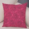 Rose Red Flower Pillowcase Decorative Bird Flower Plant Pillowcase Cushion Sofa Home Car