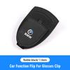 Multifunctional Leather Car Sun Visor Glasses Holder Clip Valve Cap For BMW X1 X2 X3 X5 X4 X6 X7 iX3 F20 F10 F07 E70 E46 E90 E92 EDSW76